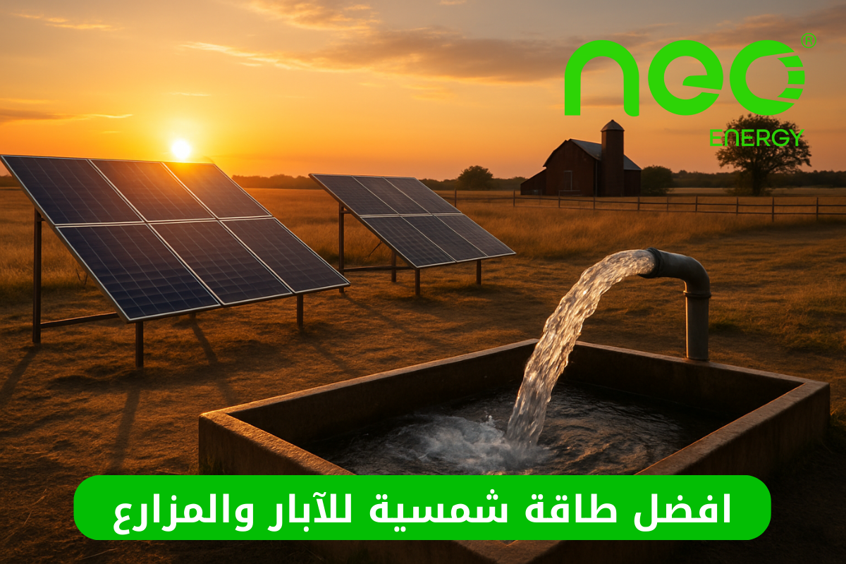 افضل انظمة طاقة شمسية للآبار والمزارع في مصر