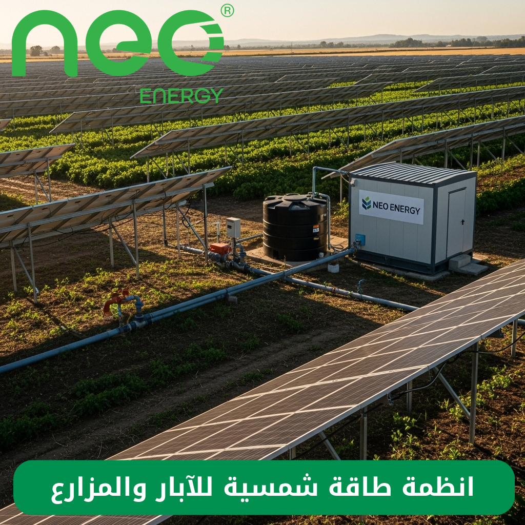افضل انظمة طاقة شمسية للآبار والمزارع في مصر