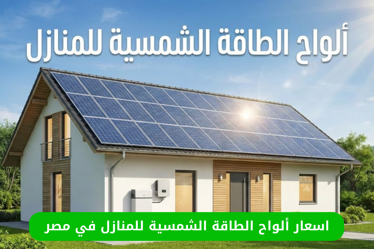 افضل ألواح الطاقة الشمسية للمنازل في مصر